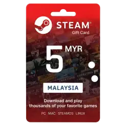 Steam Wallet 5 MYR Gift Card (Malaysia) - Digital Key